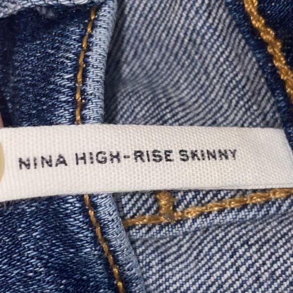 Rag & Bone Women’s “Nina” High-Rise Button-Fly Skinny Size 24 Casual Luxury - Picture 3 of 10